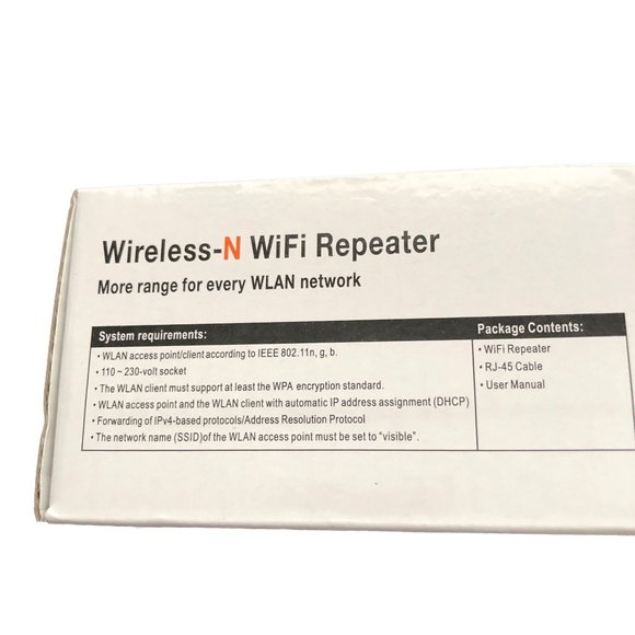 Unbranded Wireless-N WiFi Repeater New In Box Never Used - Picture 8 of 11